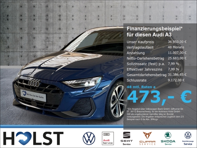 A3 1.5TFSI 35 S-line, Matrix-LED Navi SHZ Soundsystem