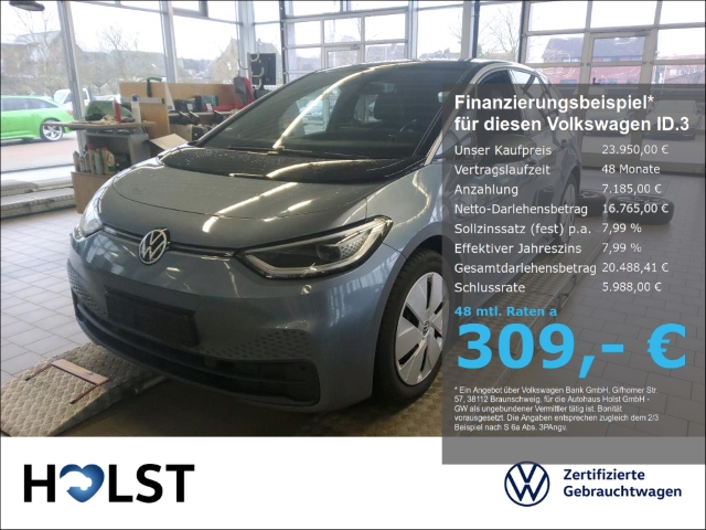 ID.3 150 kW Pro Performance 150kW IQ.LIGHT ACC RüFaKa