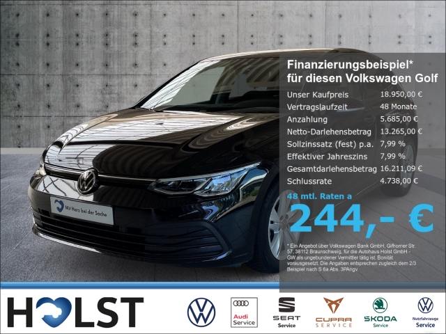 Golf VIII 1.5TSI Life Navi Bluetooth Licht+Sicht Paket