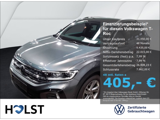 T-Roc 1.5TSI DSG R-Line AHK GJR RüFaKa NAVI ACC