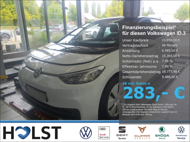 ID.3 Pure Performance electric 110 kW RüFaKa SHZ