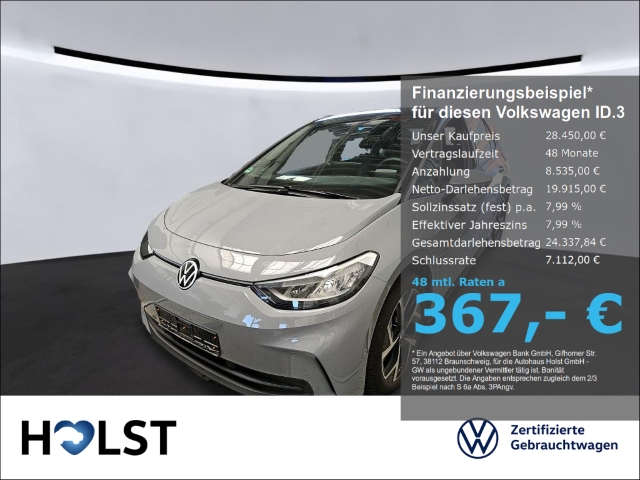 ID.3 Pro 62kWh GJR RüFaKa NAVI ACC CCS KeylessAccess