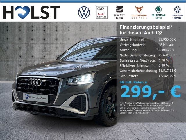 Q2 1.5TFSI DSG S-line AHK NAVI Leder LED ACC digitales ...