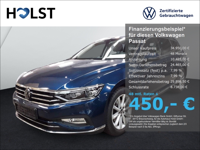 Passat 2.0 TDI Elegance AHK-klappbar Navi Leder LED