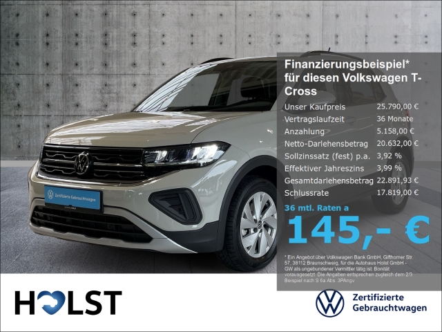 T-Cross 1.0TSI Life IQ.DRIVE AHK GJR ACC RüFaKa AppCon...