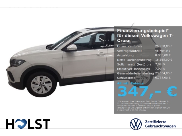 T-Cross 1.0TSI DSG Life IQ:DRIVE RüFaKa GJR ACC LED