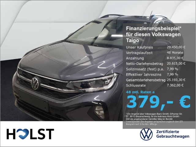 Taigo 1.5TSI DSG R-Line IQ.DRIVE AHK GJR RüFaKa ACC