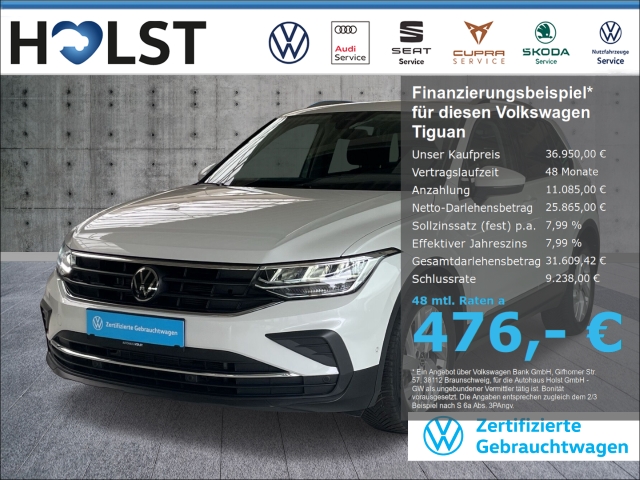 Tiguan 2.0TDI DSG Life, AHK, PANO, ACC, PDC, SHZ