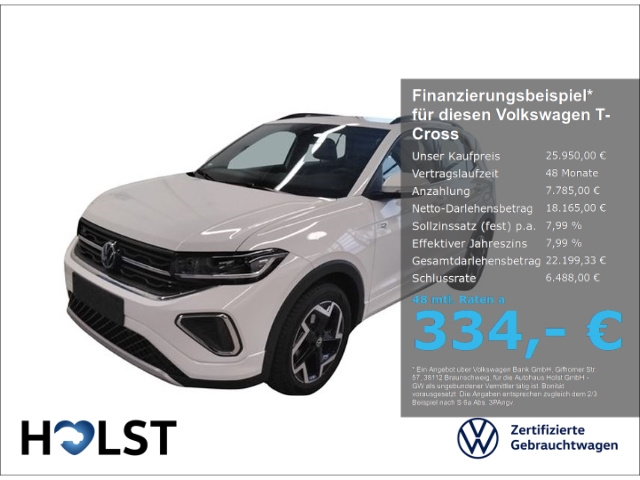 T-Cross 1.0TSI R-Line MatrixLED AHK RüFaKa GJR ACC