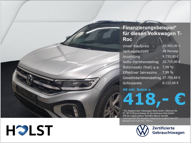 T-Roc 1.5TSI DSG R-Line NAVI AHK GJR LED