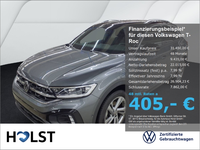 T-Roc 1.5TSI DSG R-Line AHK RüFaKa NAVI GJR ACC LED