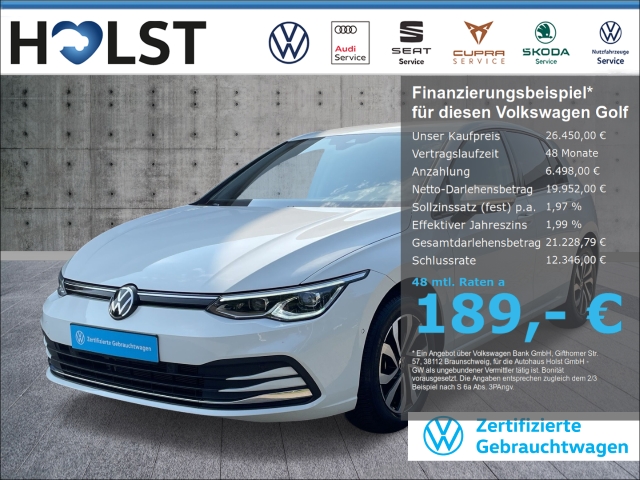 Golf VIII 1.5TSI Active, Navi Standhzg LED-Matric ACC