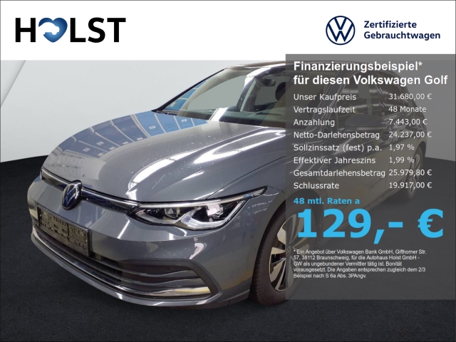 Golf VIII 2.0TDI DSG MOVE HUD AHK PANO NAVI LED GJR