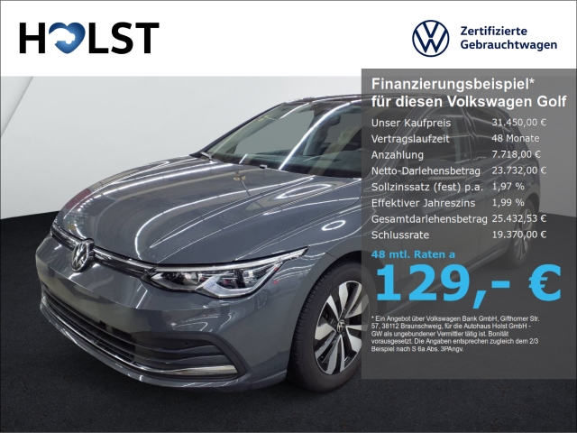 Golf VIII 2.0TDI DSG MOVE HUD AHK PANO NAVI LED GJR