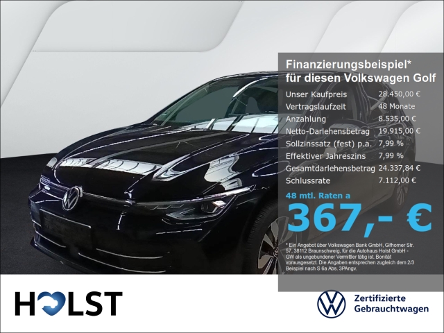 Golf VIII 1.5eTSI DSG GOAL LED-Plus AHK GJR RüFaKa NAV...