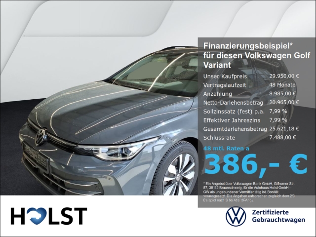 Golf Variant VIII 1.5eTSI DSG GOAL AHK LED-Plus GJR 360...