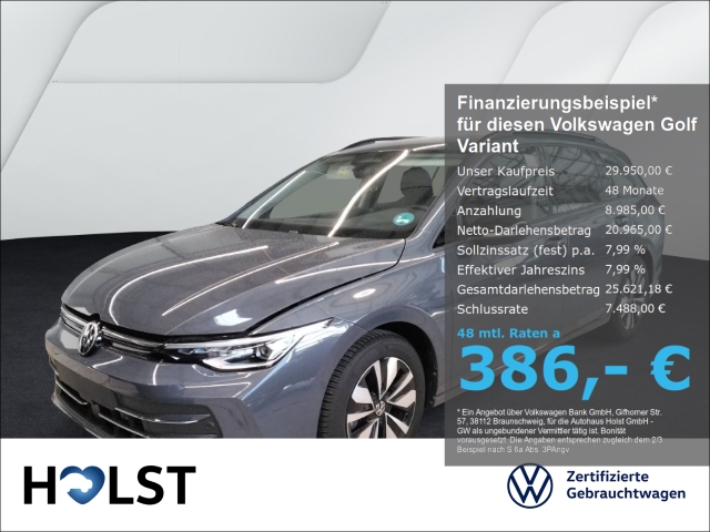 Golf Variant VIII 1.5eTSI DSG GOAL LED-Plus AHK 360°CA...