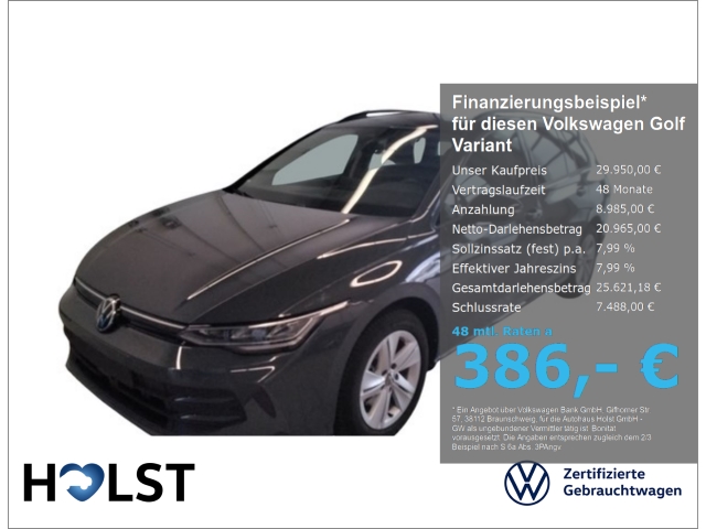 Golf Variant VIII 1.5eTSI DSG Life GJR AHK RüFaKa Ligh...