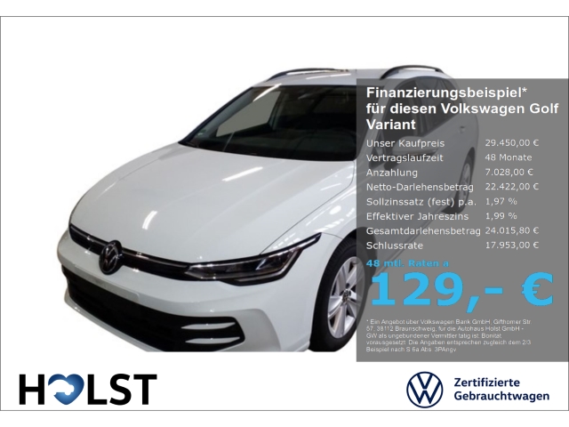 Golf Variant VIII 1.5eTSI DSG Life GJR AHK AirCare ACC ...