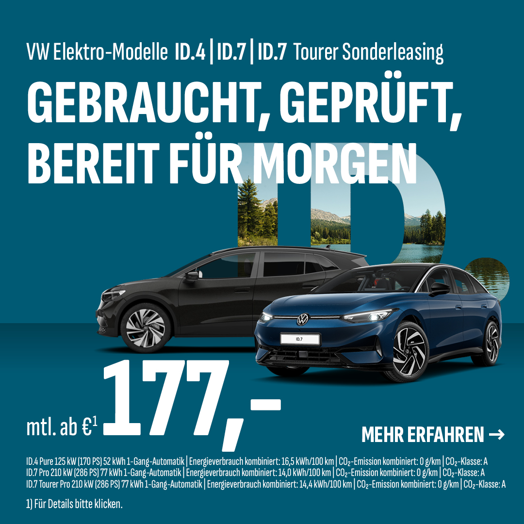 BEITRAGSBILD Jahreswagen ID.4 und ID.7