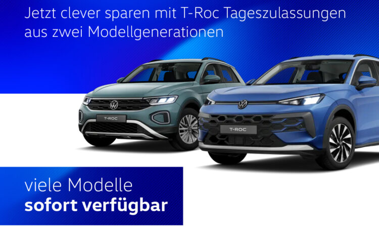 VW T-Roc Tageszulassungen