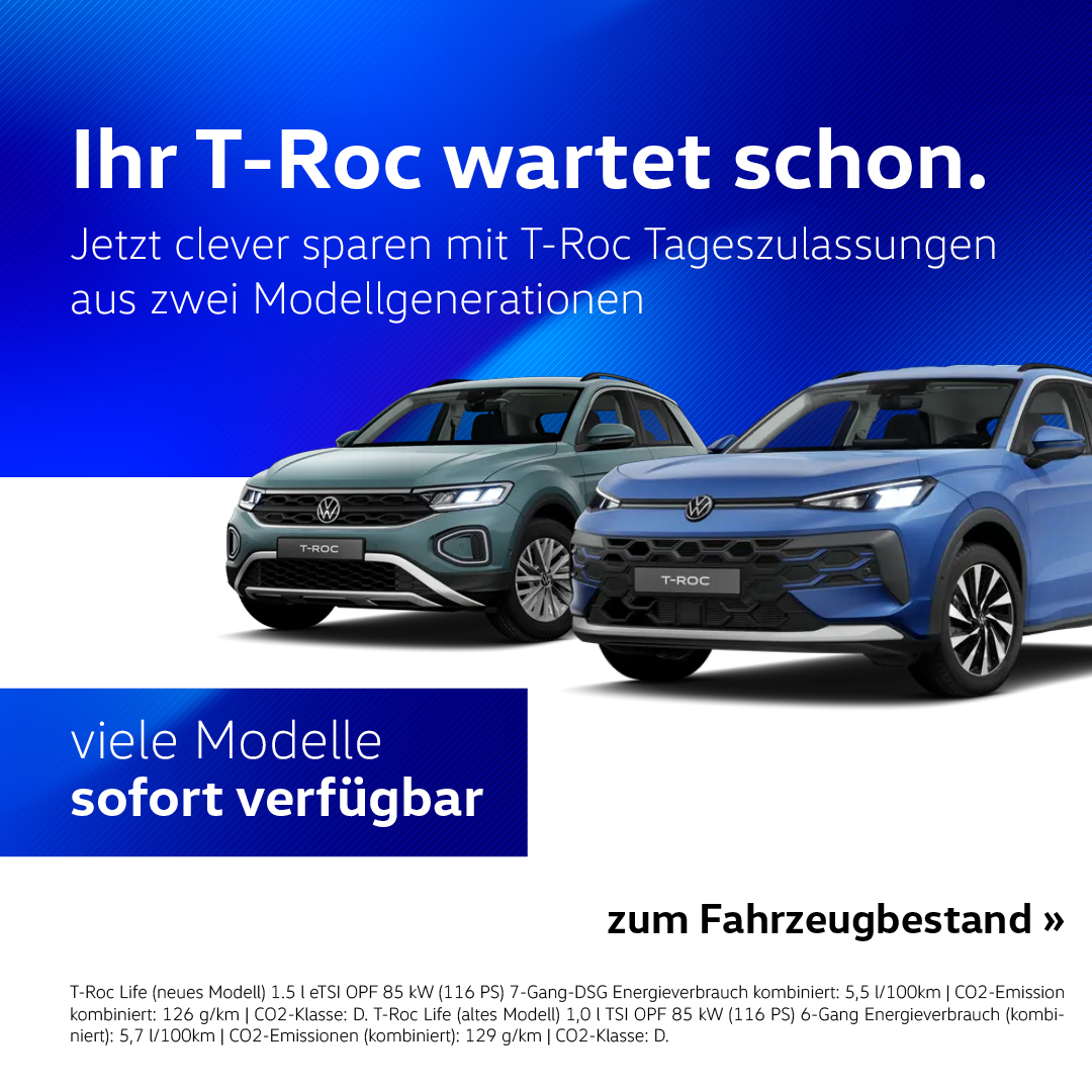 BEITRAGSBILD-T-Roc-Tageszulassungen