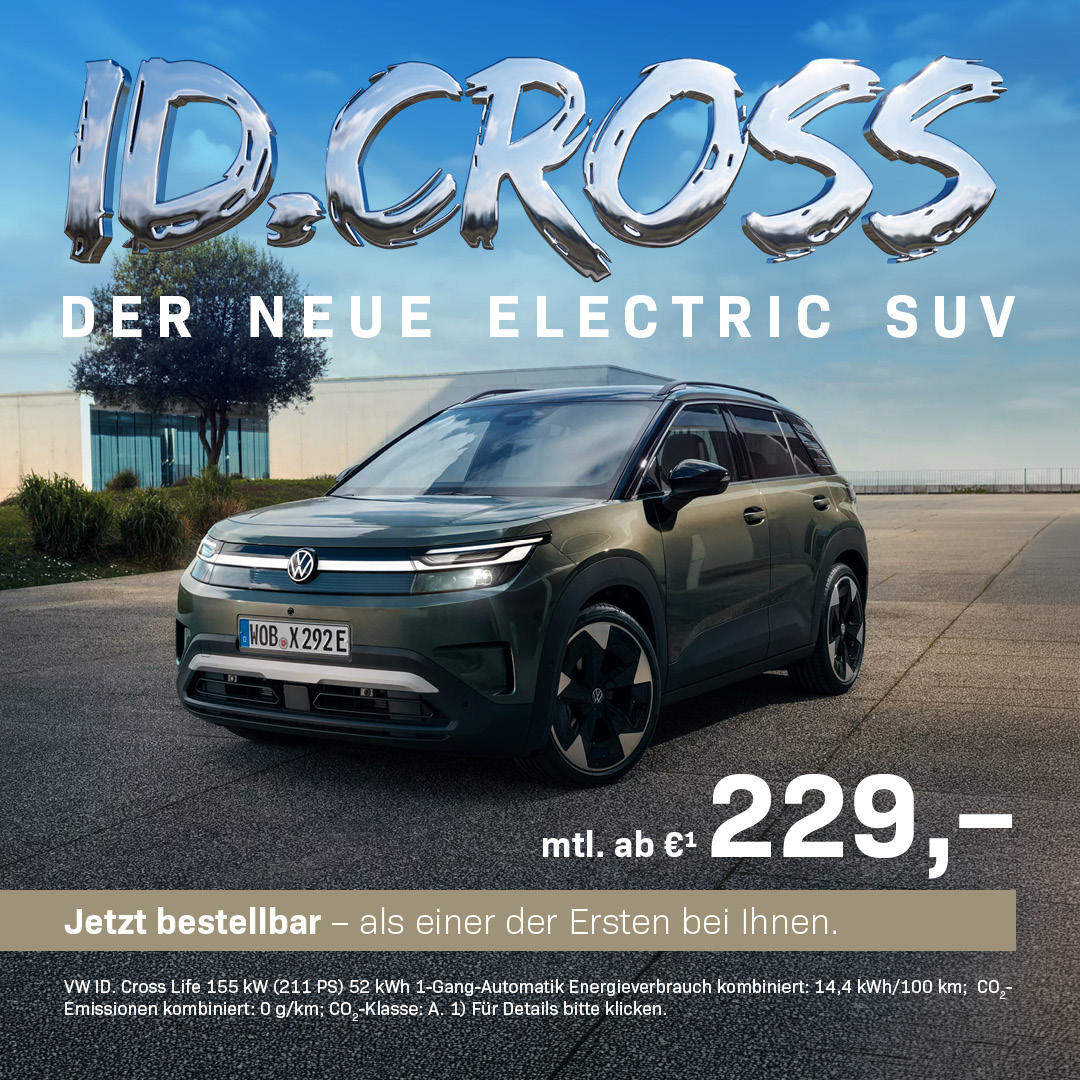 BEITRAGSBILD NEW VW ID CROSS BEITRAGSBILD NEW VW ID CROSS
